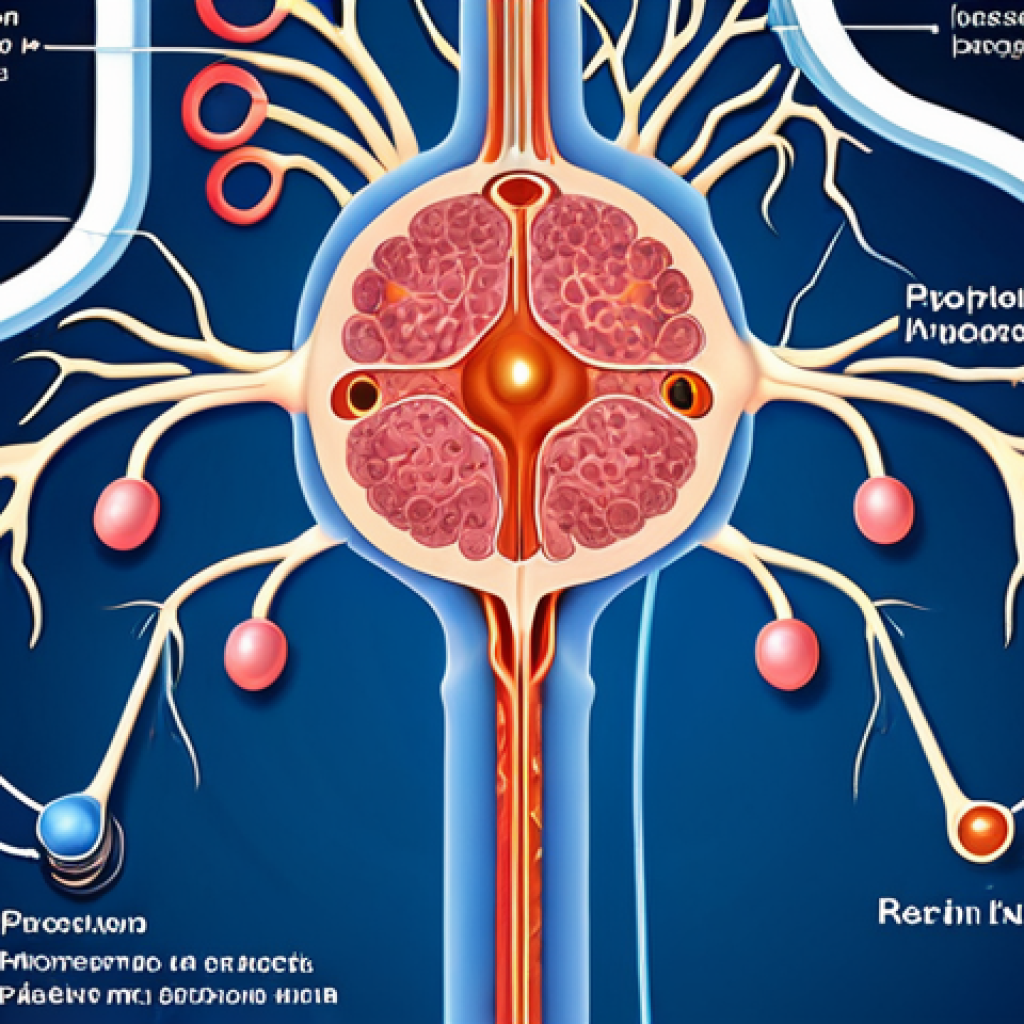 **
A detailed, stylized illustration depicting a nephron, highlighting the glomerulus and tubules. The illustration should emphasize the filtration and reabsorption processes with clear labels in Simplified Chinese (e.g., 肾小球, 肾小管, 原尿, 尿液). Subtle depictions of water, glucose, and electrolytes being reabsorbed. A bright, educational style.
**