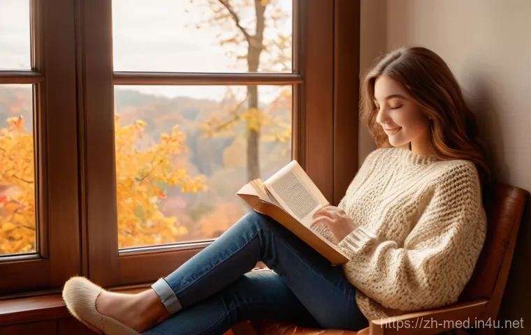 공중보건 개론 - **Prompt 1: "Cozy Autumn Afternoon"**
    "A young woman, approximately 20-25 years old, with long w...