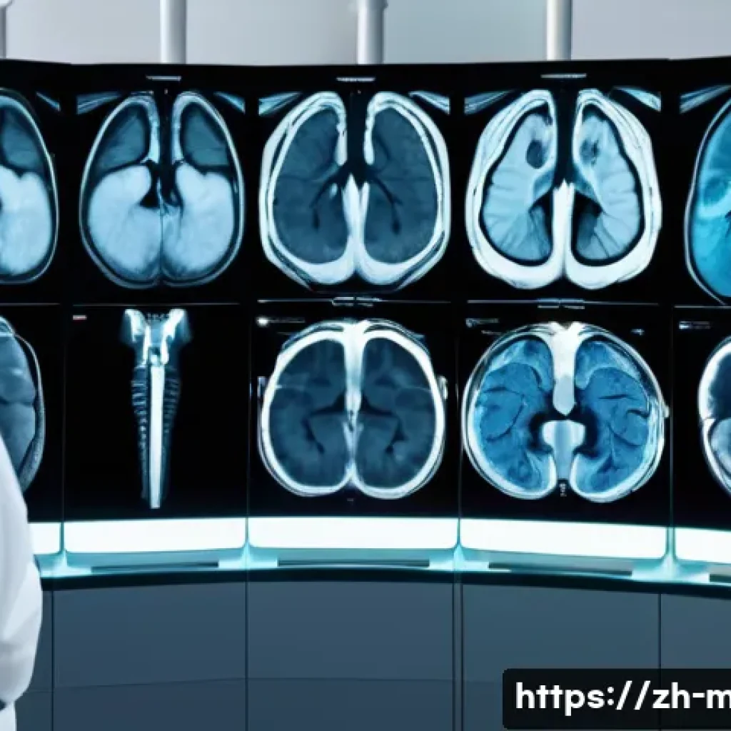 인공지능 의료 적용 - **Prompt 1: AI-Assisted Medical Imaging Analysis**
"A diverse team of healthcare professionals, ...