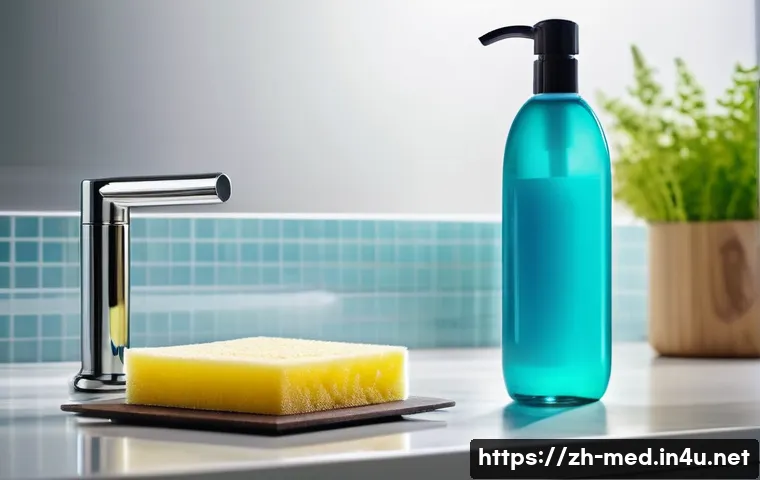 세균 감염 질환 - **Image Prompt 1: The Hidden World of Household Germs**

    A brightly lit, modern kitchen and bath...