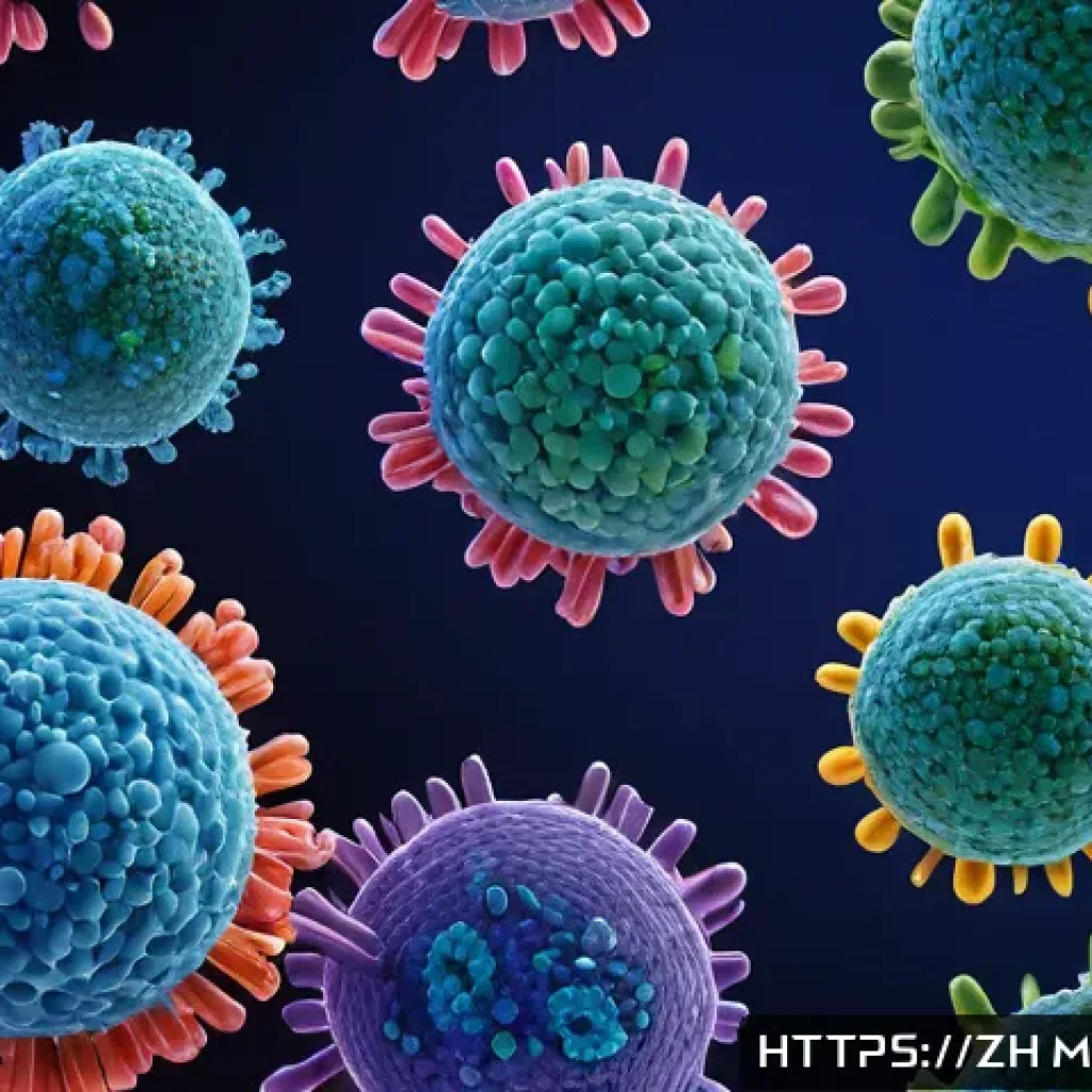 세포 신호전달 - A highly detailed scientific illustration of a human cell membrane densely packed with diverse recep...